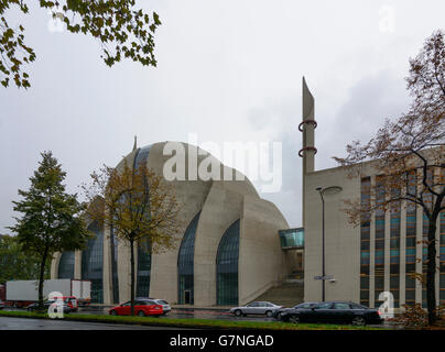 Zentralmoschee Köln - Ehrenfeld, Köln, Köln, Nordrhein-Westfalen, Nordrhein-Westfalen, Stockfoto