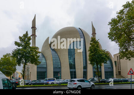 Zentralmoschee Köln - Ehrenfeld, Köln, Köln, Nordrhein-Westfalen, Nordrhein-Westfalen, Stockfoto