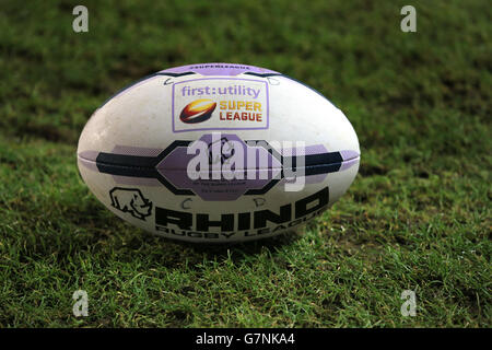 Rugby-Liga - erste Utility Superliga - St Helens V Katalanen Drachen - Langtree Park Stockfoto