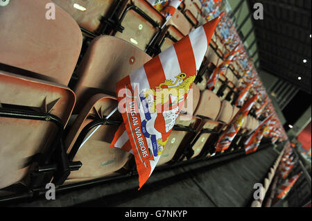 Rugby-League - Klub-Weltmeisterschaft - Wigan Warriors V Brisbane Broncos - DW-Stadion Stockfoto