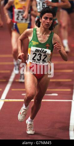 Leichtathletik - 6. IAAF Hallenweltmeisterschaft. Marina Bastos, Portugal - 3000m Damen Stockfoto