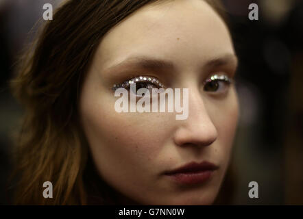 Backstage - Temperley London Fashionweek 2015 Stockfoto