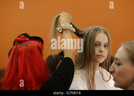 Backstage - Temperley London Fashionweek 2015 Stockfoto