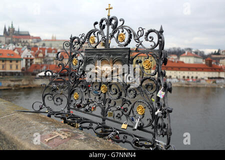 Prager Stadtstock. Eine allgemeine Ansicht von Prag in der Tschechischen Republik Stockfoto