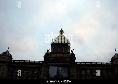 Eine allgemeine Ansicht des Nationalmuseums in Prag, Tschechische Republik. Stockfoto