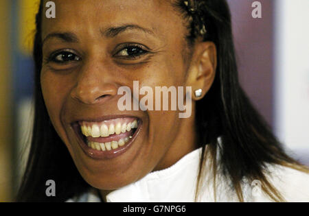 Dame Kelly Holmes - Norwich Union International Athletics - Kelvin Hall Stockfoto