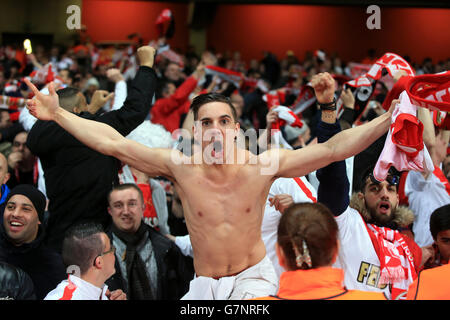 Fußball - UEFA Champions League - Runde der letzten 16 - Hinspiel - Arsenal V AS Monaco - Emirates Stadium Stockfoto