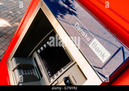 Danske Bank Geldautomaten Stockfoto