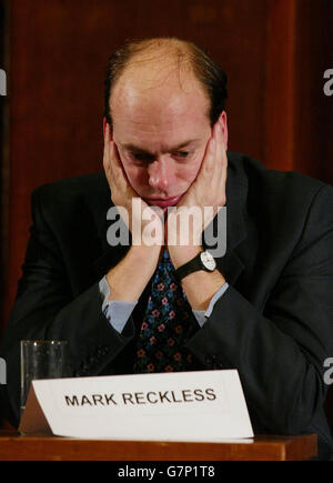 Michael Howard hält Rede zur Einwanderung Stockfoto