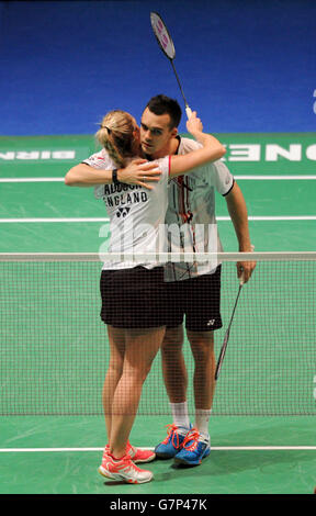 Badminton - 2015 Yonex All England Badminton Championships - Tag zwei - Barclaycard Arena Stockfoto