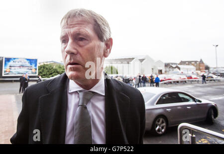 Dave King kommt für die Rangers EGM in Ibrox, Glasgow, an. Stockfoto