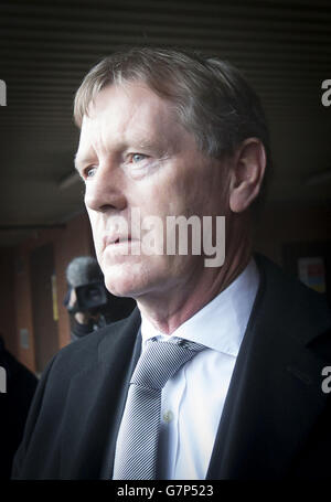 Dave King kommt für die Rangers EGM in Ibrox, Glasgow, an. Stockfoto