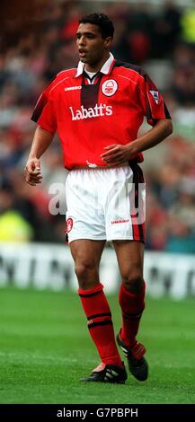 Fußball - Carling Premiership - Nottingham Forest / Liverpool. Pierre Van Hooijdonk, Nottingham Forest Stockfoto