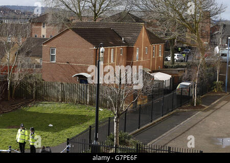 Rebecca Watts fehlt. Avon und die Polizei von Somerset suchen am Barton Court in Bristol nach der vermissten Teenagerin Rebecca Watts. Stockfoto