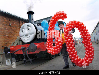 Das Nationale Eisenbahnmuseum bereitet sich auf einen Monat der Feierlichkeiten zum 60. Geburtstag von Thomas, dem Panzermotor, vor. Stockfoto