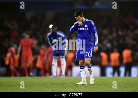 Fußball - UEFA Champions League - Runde der letzten 16 - Rückspiel - Chelsea V Paris Saint-Germain - Stamford Bridge Stockfoto