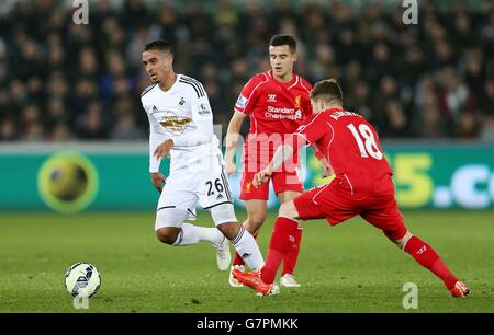 Fußball - Barclays Premier League - Swansea City V Liverpool - Liberty Stadium Stockfoto