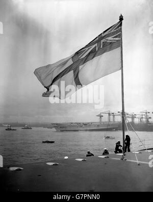 Militär - Marine - HMS Ark Royal Launch - Birkenhead, Cheshire Stockfoto