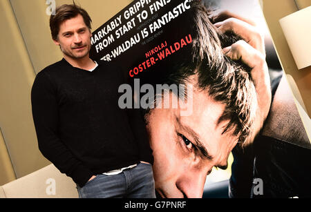 Nikolaj Coster-Waldau besucht eine Fotozelle für seinen neuen Film A Second Chance im Corinthia Hotel in London. Stockfoto