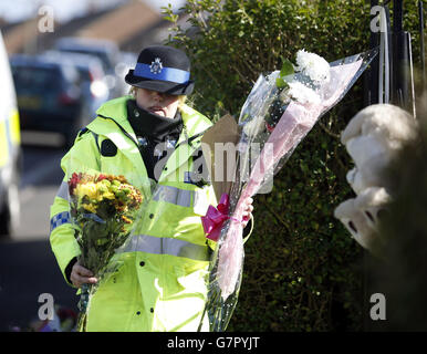 Blumen im Familienhaus von Rebecca Watts in Crown Hill, Bristol. Stockfoto