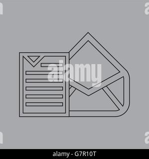 e-Mail-Einstellungen design Stock Vektor