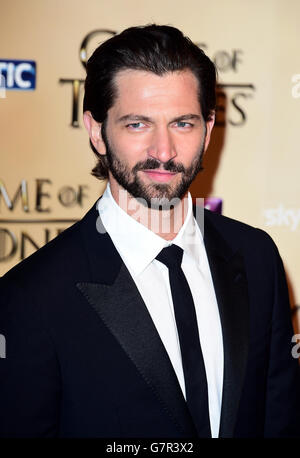 Michiel Huisman bei der Weltpremiere der fünften Reihe von Game of Thrones im Tower of London. DRÜCKEN Sie VERBANDSFOTO. Bilddatum: Mittwoch, 18. März 2015. Siehe PA Story SHOWBIZ Thrones. Bildnachweis sollte lauten: Ian West/PA Wire Stockfoto