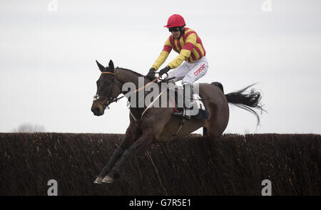 Pferderennen - die Feder springt Meeting - Newbury Racecourse Stockfoto