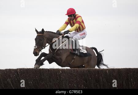 Pferderennen - die Feder springt Meeting - Newbury Racecourse Stockfoto