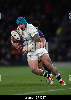 Rugby-Union - 2015 RBS Six Nations - England / Frankreich - Twickenham Stadium Stockfoto