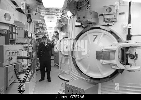 Militär - Polaris Submarine - HMS-Resolution - Vickers Shipyard, Barrow-in-Furness. 350 Millionen, wird die Royal Navy bis 1970 beitreten. Stockfoto