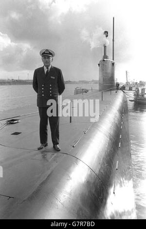 Militär - u-Boot-Launch Polaris - Vickers Werft, Barrow in Furness Stockfoto