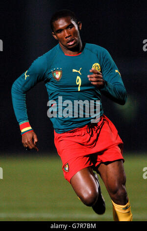 Fußball - Internationale Freundschaften - Kamerun gegen Senegal - Stade Dominique Duvauchelle. Samuel Eto'o, Kamerun Stockfoto