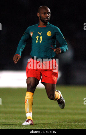 Fußball - Internationale Freundschaften - Kamerun gegen Senegal - Stade Dominique Duvauchelle. Salomon Olembe, Kamerun Stockfoto