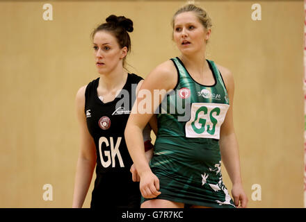 Korbball - Superleague - Team Northumbria V keltische Drachen - Sport zentrale Northumbria Stockfoto