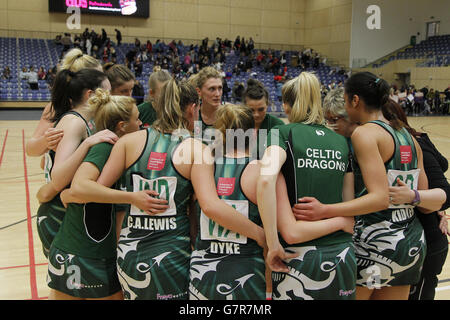 Korbball - Superleague - Team Northumbria V keltische Drachen - Sport zentrale Northumbria Stockfoto