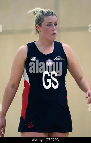 Korbball - Superleague - Team Northumbria V keltische Drachen - Sport zentrale Northumbria Stockfoto