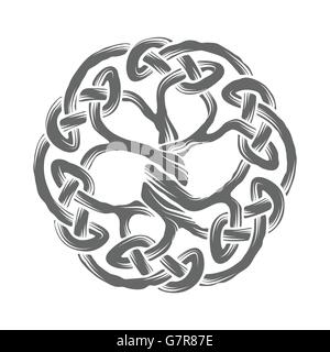Abbildung: keltischer Baum des Lebens, Vektor, Abbildung Stock Vektor
