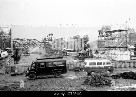 Film - Helden der Telemark - Pinewood Studios, Buckinghamshire Stockfoto