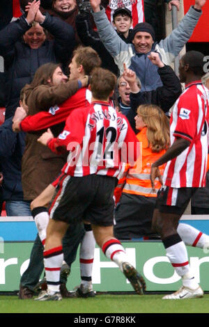 Fußball - FA-Cup - Southampton V Portsmouth - St Mary Stockfoto