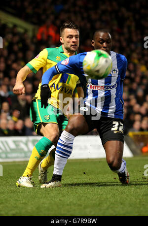 Fußball - Himmel Bet Meisterschaft - Norwich City V Wigan Athletic - Carrow Road Stockfoto