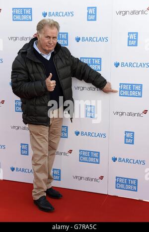 Schauspieler Martin Sheen kommt zum We Day UK in der SSE Arena in Wembley an. Stockfoto