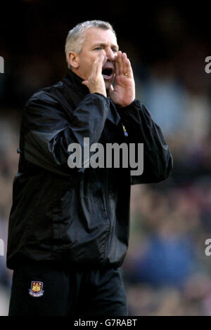 Coca-Cola Football League Championship - West Ham United / Derby County - Upton Park. Alan Pardew, Manager von West Ham United Stockfoto