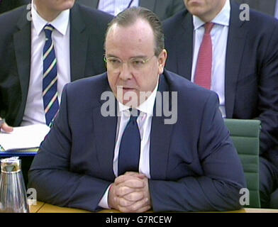 HSBC auszusagen, Public Accounts Committee Stockfoto