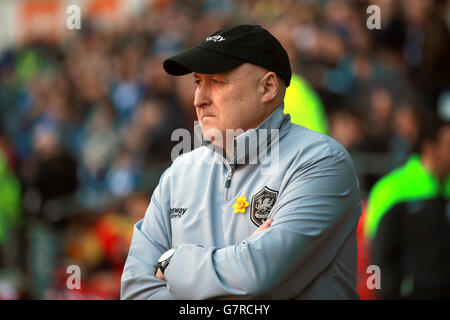 Fußball - Sky Bet Championship - Cardiff City / Charlton Athletic - Cardiff City Stadium. Russell Slade, Manager von Cardiff City Stockfoto