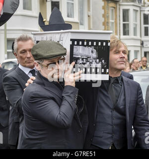 Steve Strange Beerdigung Stockfoto