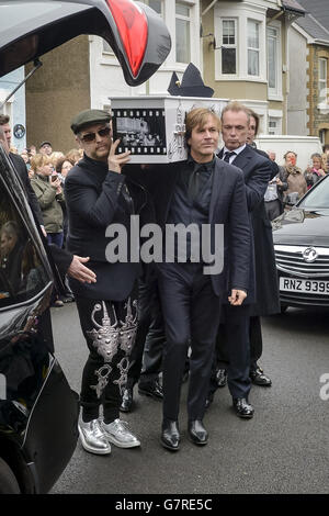 Steve Strange Beerdigung Stockfoto