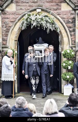 Steve Strange Beerdigung Stockfoto