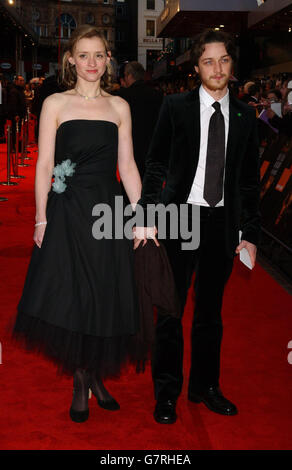 Orange British Academy Film Awards - Odeon - Leicester Square. Schamlose Stars sind Anne-Marie Duff und James McAvoy. Stockfoto