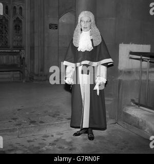 Gesetz - erste weibliche Amtsgericht-Richter - House Of Lords, Westminster, London Stockfoto