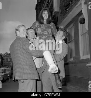 Bergsteigen - britische Patagonian Expedition - Bahnhof Liverpool Street, London Stockfoto